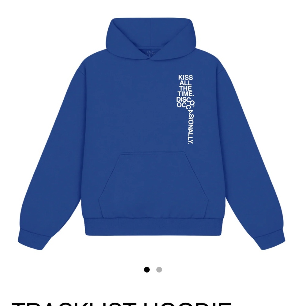 Harry Styles Large Tracklist Hoodie - Blue